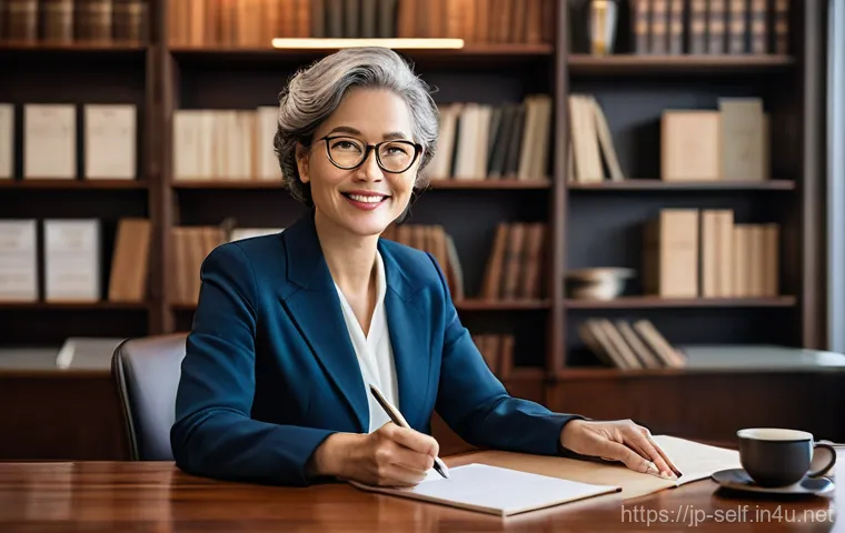 자치행정사 직무 분석 보고서 - **Prompt: "The Empathetic Legal Guide in the AI Era"**
    A warmly lit, modern office setting. A fe...