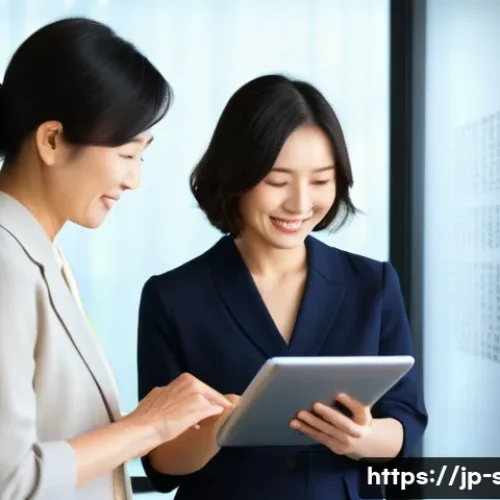 자치행정사 업무의 중요성 - A warm, modern office scene where a compassionate administrative scrivener, a professional woman in ...